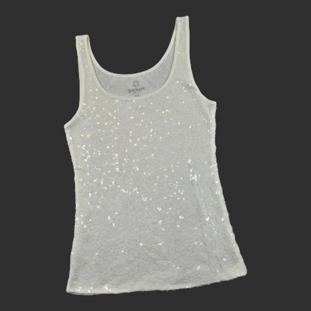 Old Navy Sparkling Silver Tank Top